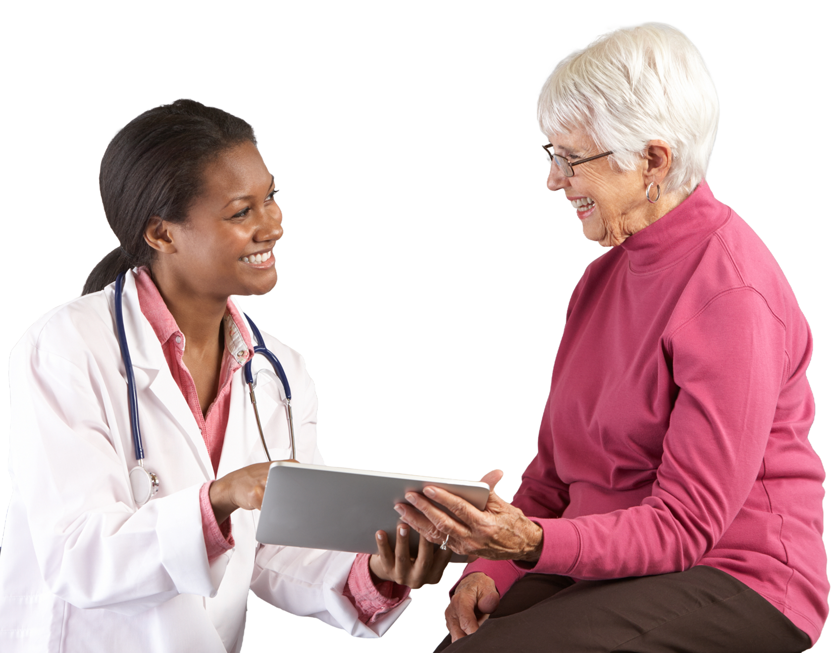 doctor holding a tablet with MMP